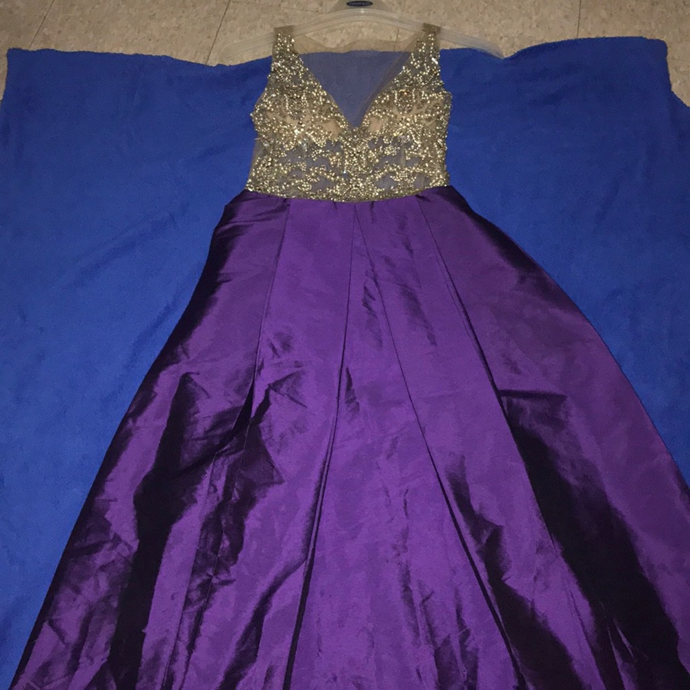 Long purple dress
